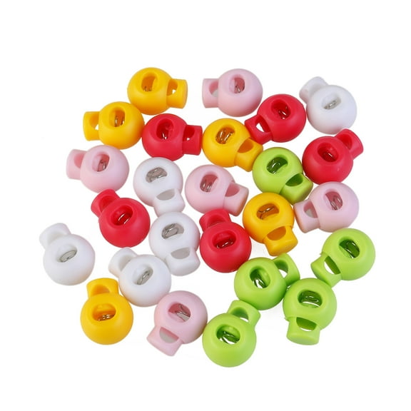 25 Pcs Toggle Stopper Cord Locks Convenient Cord Locks Single Toggle Cord Round Cord Locks Spring Loaded Cord Lock