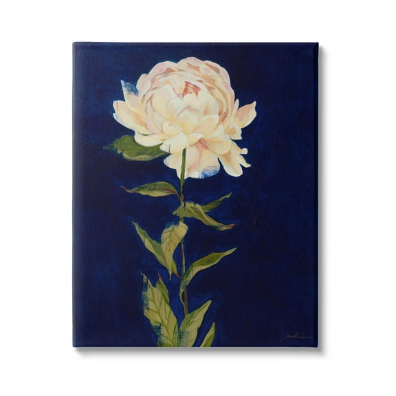 Stupell Industries Bold Rose Bloom Painting Painting Gallery Wrapped Canvas Print Wall Art, Design by Liz Jardine
