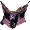 thumbnail image 1 of 3 Layers Hamster Hanging Hammock Labyrinth Rabbit Design Warm Long Fleece Guinea Pig Bed Hedgehogs Nest for Small Animal Winter Hotumn Spring (L, Purple), 1 of 6