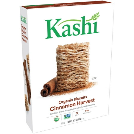 (2 Pack) Kashi Organic Biscuits Breakfast Cereal, Cinnamon Harvest, 16.3