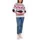 thumbnail image 3 of Suéteres navideños para mujeres, hombres y parejas, suéter feo unisex, suéter de punto con estampado de renos navideños, sudadera navideña de Papá Noel, 3 of 5