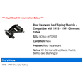 thumbnail image 2 of Rear Rearward Leaf Spring Shackle - Compatible with 1995 - 1999 Chevy Tahoe 1996 1997 1998, 2 of 2