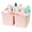 Pink, variant on Enjoy Organizer -Shower Caddy Organizer with Handle, 3 Compartments, Portable Storage Bin for Bathroom, Dorm, Gym -Made In USA
