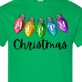 thumbnail image 4 of Inktastic Merry Christmas Rainbow Holiday Lights T-Shirt, 4 of 5