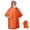 Orange, variant on JingChun Emergency Blanket Poncho, 1Pc Ultralight Waterproof thermal Survival Space Blanket Ponchos with Hood for Camping Hiking Outdoor with Storage bag