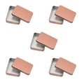 thumbnail image 1 of SHOWERORO 5Pcs Square Tinplate Box Storage Container for Home Use, 1 of 8
