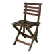 thumbnail image 2 of Silla Plegable De Madera Reforzada Hogare Para Jardin Nogal, 2 of 8