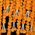 thumbnail image 3 of 5 Pcs of Artificial Flower Strings Indian Flower Garland String Artificial Blossom Indian Wedding Diwali Birthday Christmas Decoration Garlands, 3 of 6