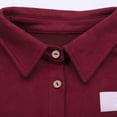 thumbnail image 5 of Yaruuzi Western Shirts for Women 2026 Vintage Long Sleeve Suede Cowgirl Shirts Plus Size Casual Spring Fringe Tops Blouses Boho Western Outfits for Women Button Down Slim Fit Shirts Red S, 5 of 9