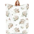 thumbnail image 2 of Koala Blanket Koala Throw Blanket Soft Fleece Flannel Bedding Koala Gifts for Girls Boys Women Lovers Adults Stuff Plush for Couch Sofa Bed Room Decor 50"X60", 2 of 6
