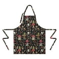 thumbnail image 2 of Red Mushroom Frog Black Pattern Apron-Garden Aprons for Women with Pockets-Cotton Linen Waterproof Kitchen Cooking Gardening Aprons Adjustable for Kitchen,Cooking,BBQ and Salon 33x27 Inch, 2 of 7