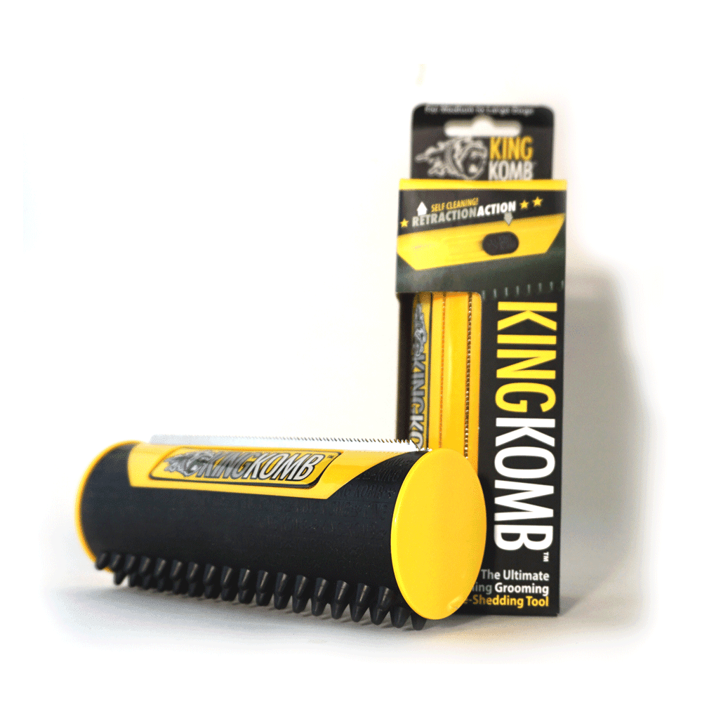 King Komb Retraction Action Ultimate DeShedding SelfCleaning MultiUse