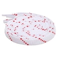 thumbnail image 1 of Santimon 2 Pairs Fashion Flat Replacement Shoelace for Sneakers/ High Tops/ Sport Shoes 47" White Red, 1 of 5