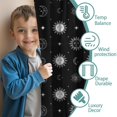 thumbnail image 3 of Blackout Kids Curtains,Black White Sun Moon Star Eye Pattern Childrens Insulated Curtains Set Of 2,Bedroom Essentials,Toddler Room Decor 52"x84", 3 of 5