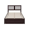 thumbnail image 2 of AFI Tahoe Full Solid Wood Platform Bed w/Foot Drawer in Espresso, 2 of 13