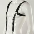 thumbnail image 5 of Men's Leather Vest Straps Braces Y4I1, 5 of 9