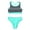 Vert Menthe, variante sur Maillots de Bain Imprimés Bohèmes 2 Pcs pour Filles Ensemble Bikini Sport UPF 50+ Maillot de Bain Vert Lac 4