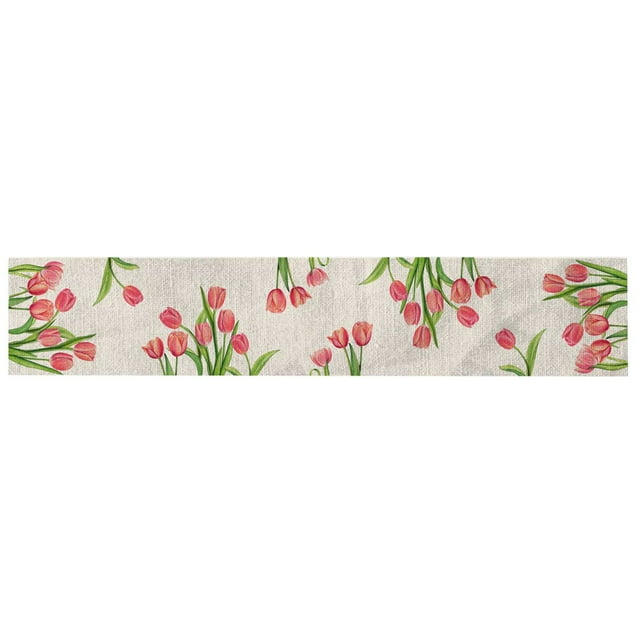 MesaSe Nappe Pongée en Polyester Durable Imperméable à l'Eau d'Impression Florale Multicolore de Décoration de Table