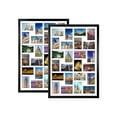 4x6 Collage Picture Frames 2 Pack, 24 Opening Black Multi Photo Frame with Mat Horizontal and