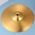 thumbnail image 5 of Hytrove Cymbals Replacement Accessories 1Pcs Golden for Practice Drum Kit, 5 of 8