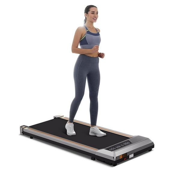 Walking Pad 2 in 1 Under Desk Treadmill 2.5 Treadmill for Home with Control LED Display 265lLBS Weight Capacity Walking Jogging Machine for Home Office