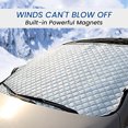thumbnail image 4 of Hovmgk Magnetic Snow Cover for Car, Winter Windshield Frost Shield with Thickened Material & Rubidium Magnets, Snow Blocker Protector for Cars, Trucks & SUVs, Universal for All Seasons, 4 of 9