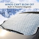 thumbnail image 4 of Wmhnj Funda magntica universal para parabrisas de coche con 9 imanes, proteccin contra heladas hasta -50 C, parasol para todo tipo de clima, compatible con la mayora de sedanes, SUV y camionetas., 4 of 9