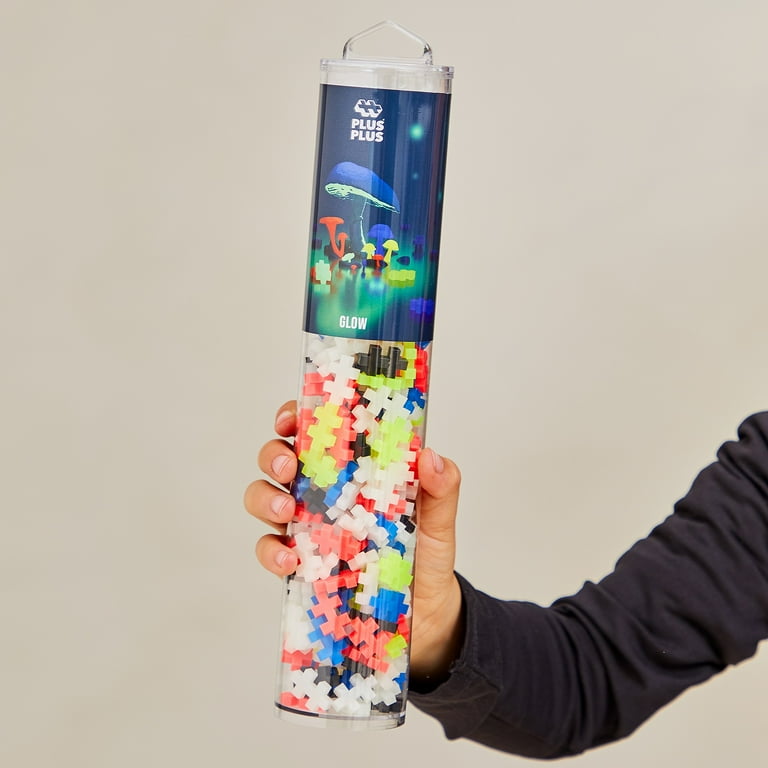 Plus-Plus Educational STEM Toy: 240 Piece Glow-In-The-Dark Mix