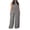 #01Gray, variant on Womens Casual Wide Leg Jumpsuits One-Piece Outfits Halter Overalls Solid Plus Size Rompers Summer Jumpsuit with Pockets Yellow XL