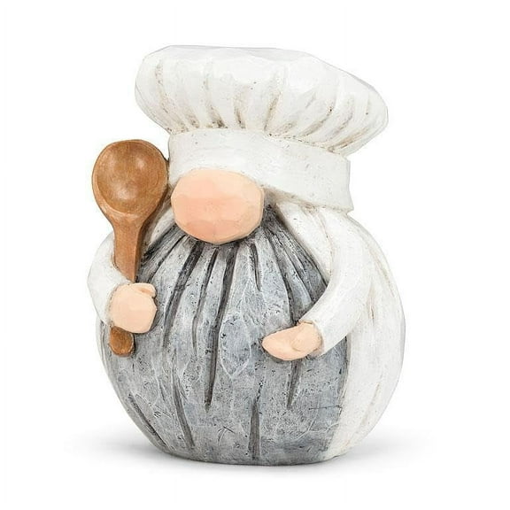 Abbott Collection Glass Decorative Figure - Sm Round Chef Gnome-7" H - Small (7" H)