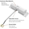thumbnail image 4 of Adjustable Automatic Door Closer, Non-handed Design with Double Spring Construction, Roller Design for Noise Reduction, Easy Installation, Suitable for Interior and Exterior Doors (2 Pieces), 4 of 5