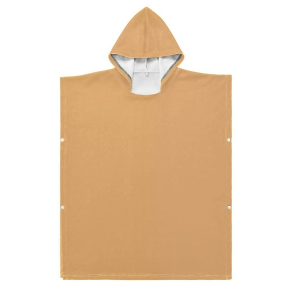 Kid Hooded Beach Towel Bath Poncho Towels Soft Absorbent Quick Dry for Boy Girl Summer Tan S