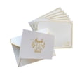 thumbnail image 1 of Tarjeta de felicitación de bronce en blanco, set de 100 tarjetas decorativas, ramo de ceremonias, gracias, invitación de boda, Mensaje de cumpleaños, sobre de bendición, 1 of 4