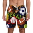 thumbnail image 2 of Goofa Balls Printed Men's Swim Trunks Board Shorts Quick Dry Mens Swimming Trunks with Compression Liner,Breathable Fit Hawaii Beach Shorts-Large, 2 of 9