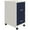 White and Navy, variant on UrbanPro 18" 2 Drawer Metal Mobile Smart Vertical Filing Cabinet in Red
