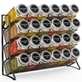 thumbnail image 3 of 2 Pack Metal Wire Spice Organizer Rack Free Standing & Wall Mount Seasoning Jars Rack hold 24 Spice Jars for Kitchen in Black, 3 of 8