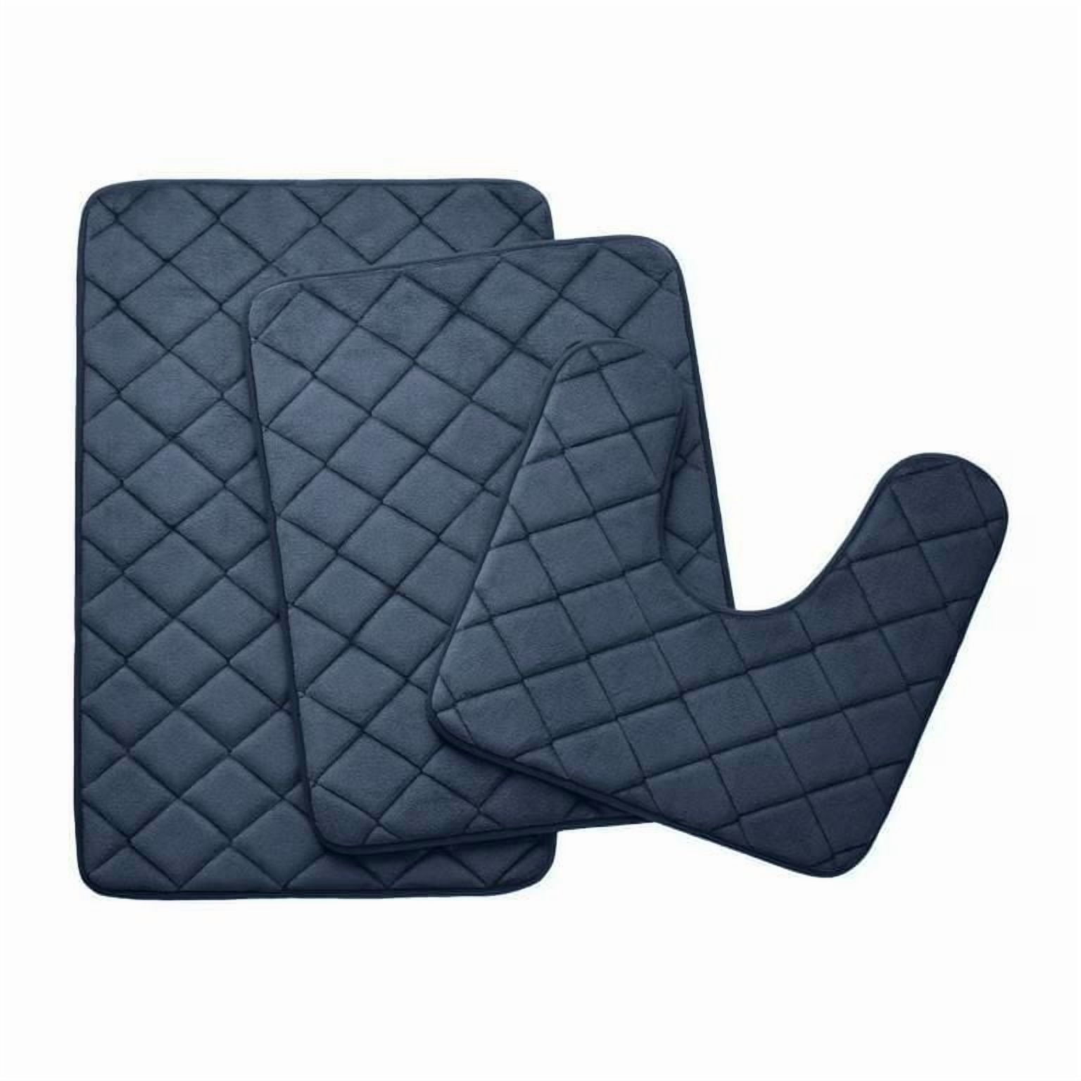 Mainstays Memory Foam Bath Mat Set, 3-piece set