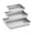 Sliver, variant on Donepart 3-Piece Deep Baking Pan Set, 9/11/13 Inch Heavy Duty Nonstick Bakeware for Lasagna, Roasting, Meal Prep