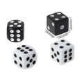thumbnail image 4 of 10pcs 16mm Acrylic Dice Black/White 6 Sided Casino Poker Game Bar Party Dice, 4 of 11