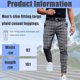 thumbnail image 2 of Pantalones casuales para hombre Pantalones a cuadros para hombre Pantalones elásticos ajustados para hombres Estos chinos casuales son ajustados, 2 of 5