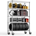 thumbnail image 2 of Storage Shelves Wire Shelving Heavy Duty Metal Storage Shelving Unit Adjustable Garage Shelving Rack Pantry Kitchen, 2 of 6