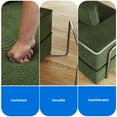 thumbnail image 4 of Dextrus Corduroy Modular Sectional Sofa, Floor Sofa Bed for Living Room Bedroom, No Assembly Required, Green, 4 of 9