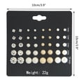 thumbnail image 2 of Aretes De Diamantes, Aretes De Aleación De Perlas Clásicas, Aretes De Diamantes Con Incrustaciones Minimalistas, Regalos De Joyería Para Damas 20 Pares Eigraketly AP005909-00, 2 of 6