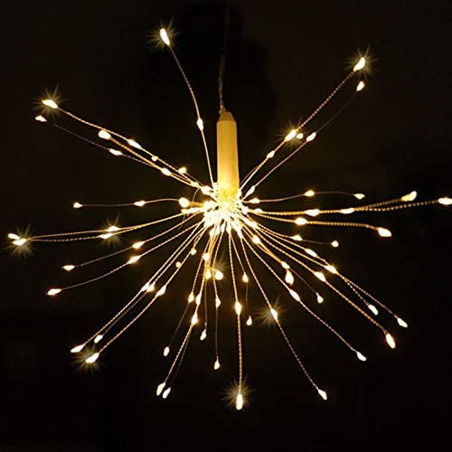 Lumière LED de feux d'artifice, lumière LED de fil de cuivre, télécommande  étanche de lumières scintillantes de Noël pour chambre, jardin, patio,  mariage, fête, décoration de bricolage (120 LED) 