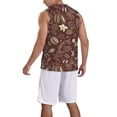 thumbnail image 5 of Rocae Coffee and Flowers for Men's Basketball Jersey Lightweight and Breathable Athletic Tank Top,Quick-Drying Sports Jersey Small, 5 of 9