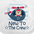 thumbnail image 4 of Inktastic New to the Crew Baby Boy Boys Baby Bib, 4 of 4