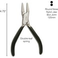 thumbnail image 5 of The Beadsmith Double Round Nose Nylon Jaw Pliers - 5-Inches (127mm), Black Vinyl Comfort Grip Handle with Double Leaf Springs – Protects Wire When Bending and Looping, 5 of 7