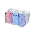 thumbnail image 2 of Cqxid Rack Under $10 Wall Mounted Convenience Toothbrush Holder Toothpaste Stand With Super Sticky Pads For Bathroom New, 2 of 5