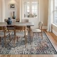 thumbnail image 3 of Bloom Rugs Washable Non-Slip 9x12 Rug - Terracotta / Teal Traditional Oriental Area Rug for Living Room, Bedroom, Dining Room, and Kitchen - Exact size: 9' x 12', 3 of 9
