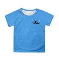 thumbnail image 5 of XEGLSBU Girls Shirts Size 14 16 Cats Girls Summer Graphic Tee for Wear – Lightweight Short Sleeve Top with Printed for Kids Blue Size 9-10 Years, 5 of 5
